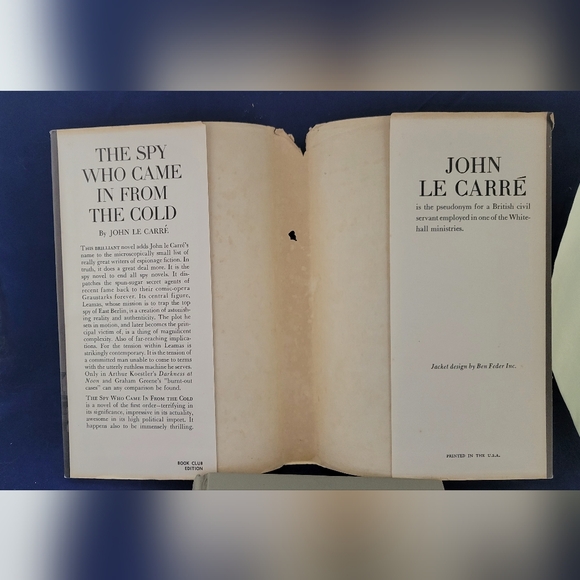 The Spy Who Came In From The Cold, John Le Carre 1963 1st Edition BCE Hardcover - Picture 2 of 13